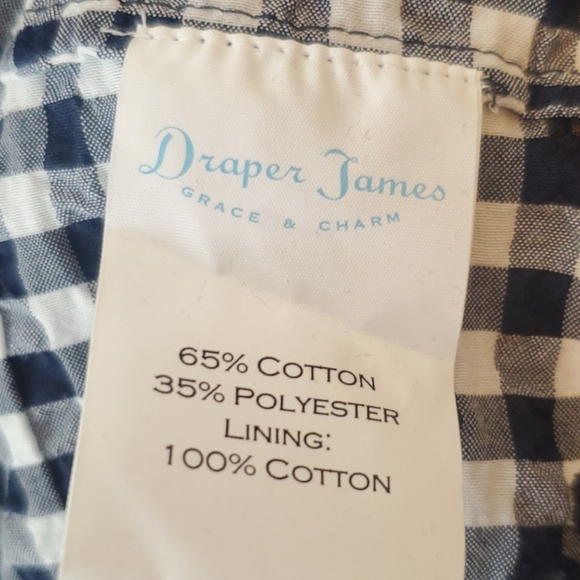 Draper James Gingham Dress- Size 10, Blue & White, Southern Charm & Elegance - Picture 7 of 8